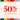 50% off promotional banner