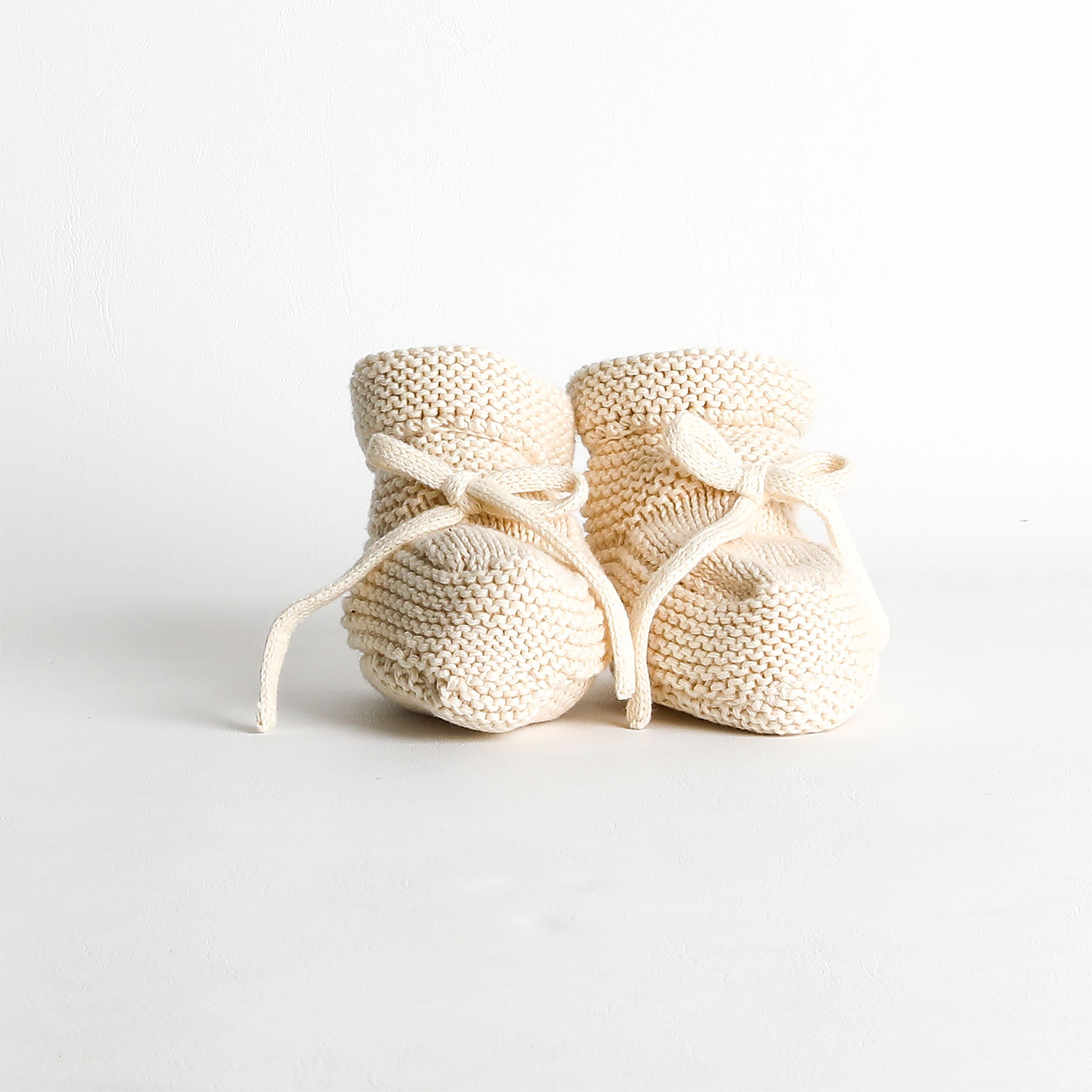 Alimrose Pom Pom Baby Socks Natural Mustard