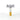Toy elephant rattle with a striped body on a white background