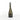Bottle of sparkling wine with a silver cap on a white background