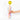 Hand holding a yellow smiley face balloon with colorful ribbons against a white background