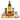 Kahlua coffee liqueur bottle with assorted chocolates and biscuits on a white background