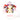 Gift basket with teddy bear, chocolate, and balloon on a white background