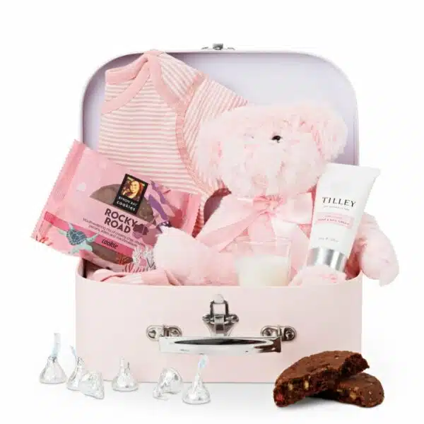 Newborn Baby Girl Gift in Suitcase
