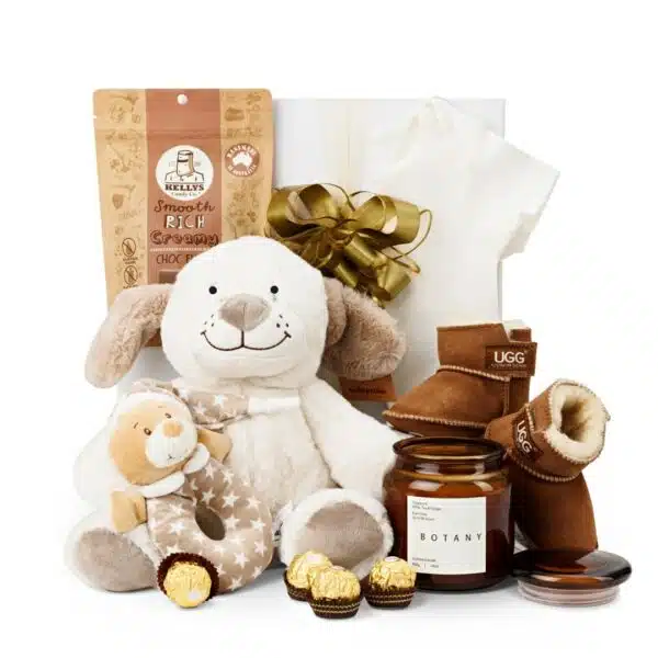 Newborn Baby with UGG Boots