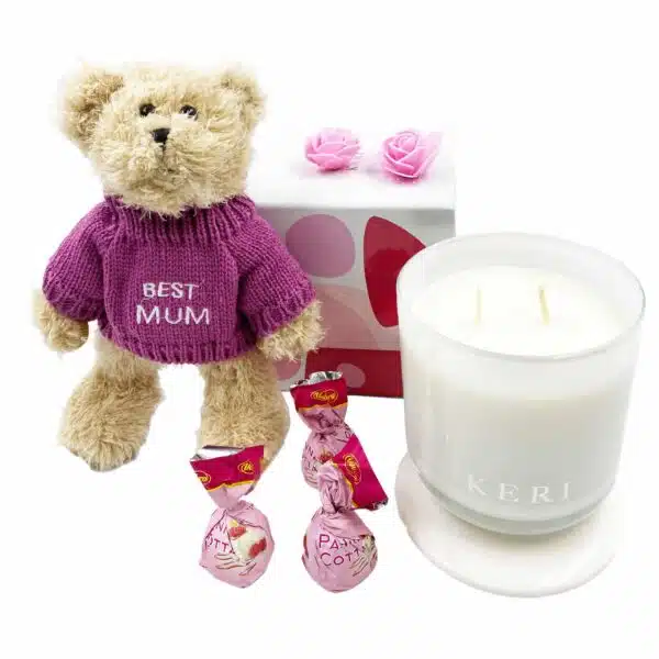 Message Bear and Candle