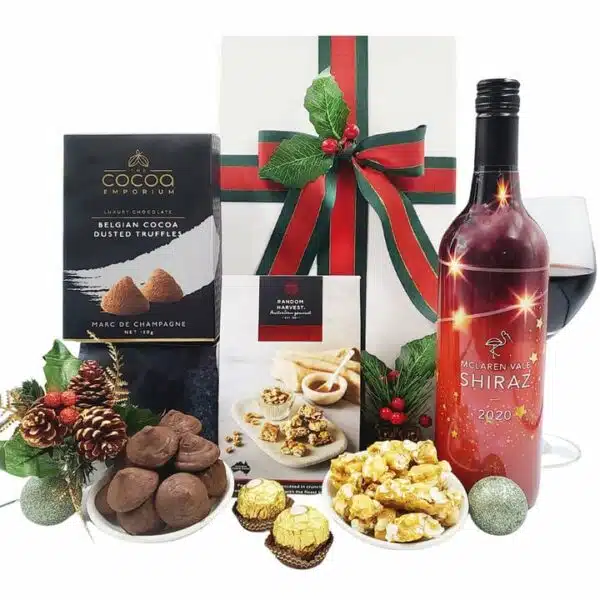 Christmas Shiraz & Chocolate Gift