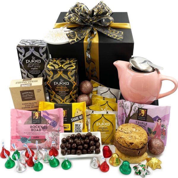Christmas Tea and Cookies Gift Basket
