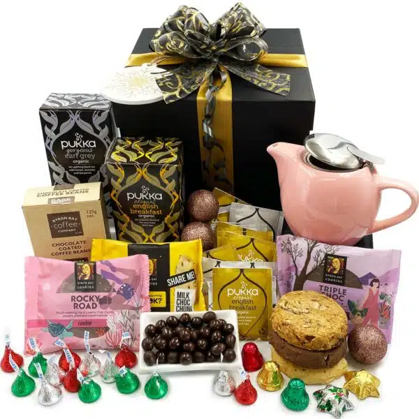 Christmas Tea and Cookies Gift Basket