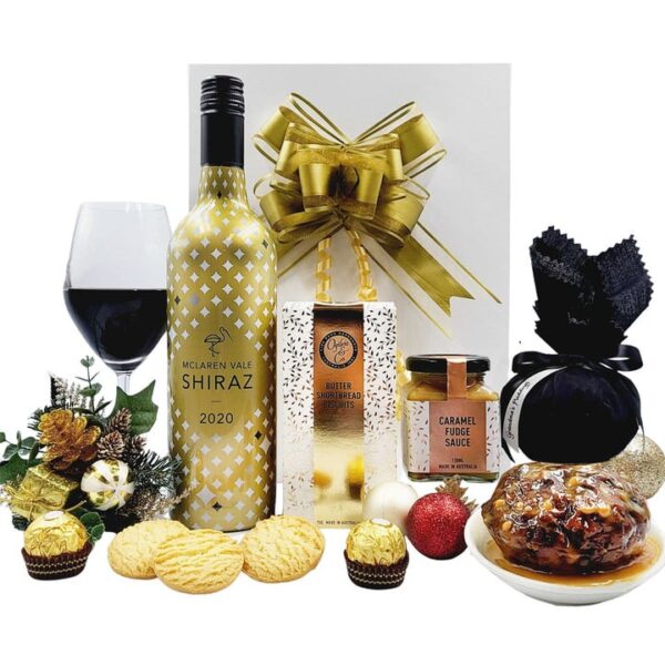 Christmas Wine & Pudding Gift