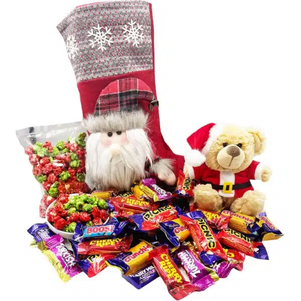 Christmas Chocolate Stocking with Bear