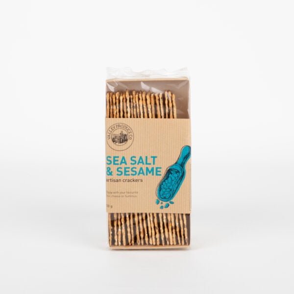 Valley Produce Co. Sea Salt & Sesame Artisan Crackers – 130g