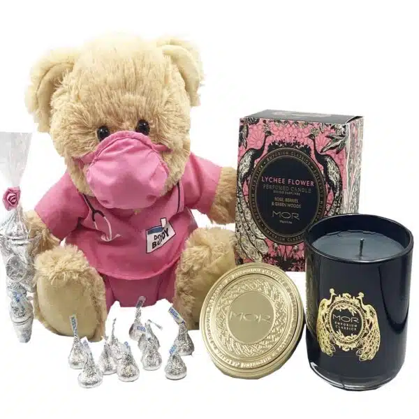 Get Well Bear with Luxury Candle Pamper Hamper