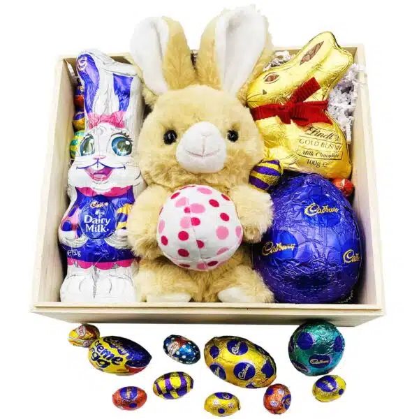 Easter Bunny with Easter egg gift - Pink