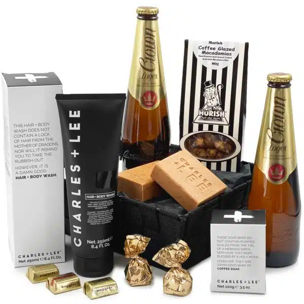 Men's Pamper & Beer Gift Basket