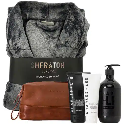 Men's Travel Bag and Bathrobe