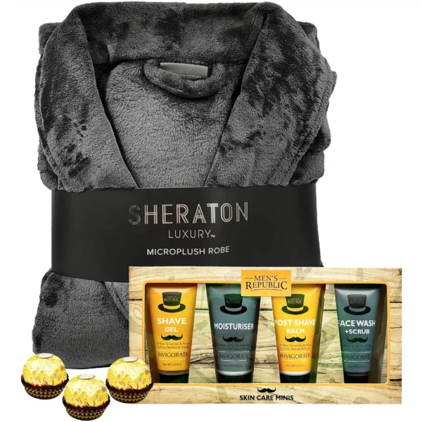 Men's Republic Skin Care Minis and Bathrobe Gift