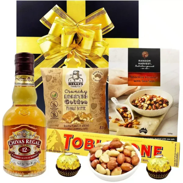 Mini Chivas Regal and Nibbles Gift