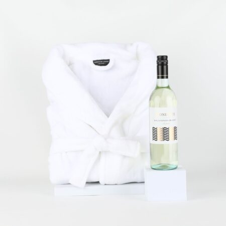 Bathrobe and Wine Gift