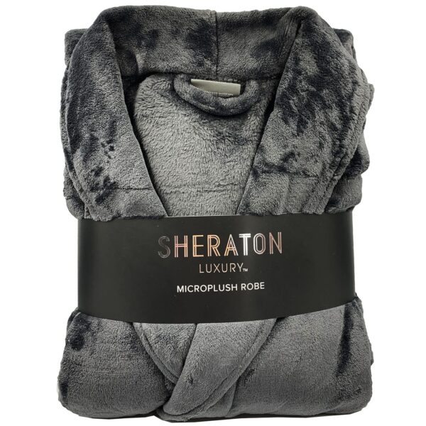 Sheraton Luxury Microplush Bathrobe Gift - Black