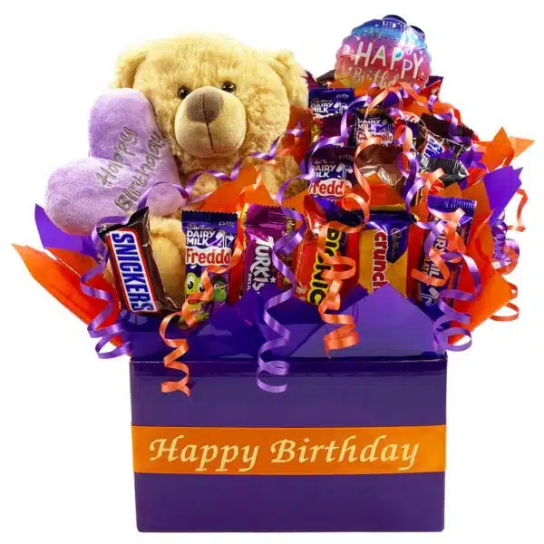 Happy Birthday Chocolate Bouquet - Purple
