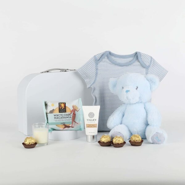 Newborn Baby Boy Gift in Suitcase