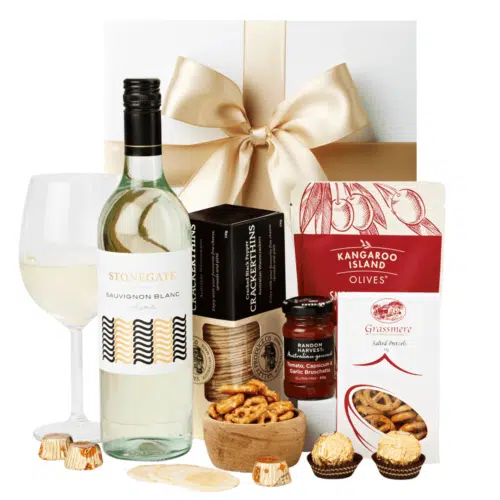 Savoury and White Wine Gift Hamper