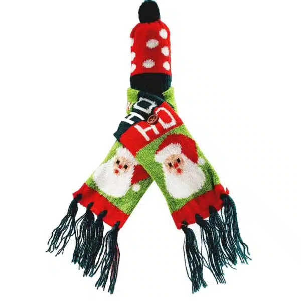 Christmas Wine Gift with Scarf & Hat - Image 5