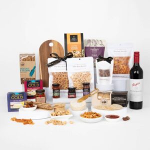 Deluxe Cheese Platter &  Wine Hamper - Penfolds Shiraz