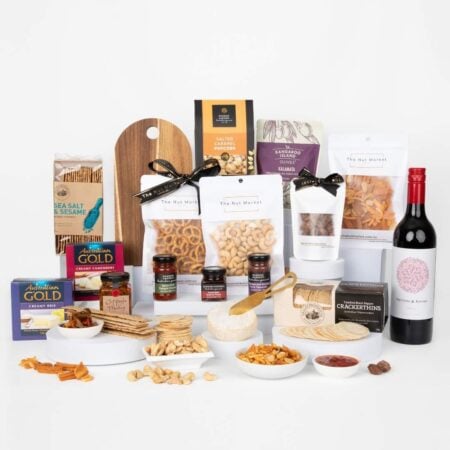 Deluxe Cheese Platter &  Wine Hamper - Rhythm & Rhyme