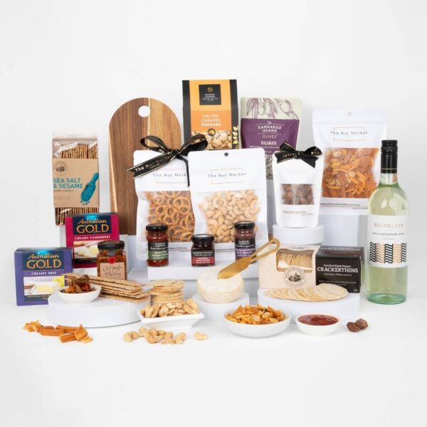 Deluxe Cheese Platter &  Wine Hamper - Stonegate
