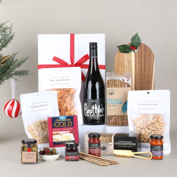 Christmas Cheese Platter & Wine Hamper - People's Pinot Noir