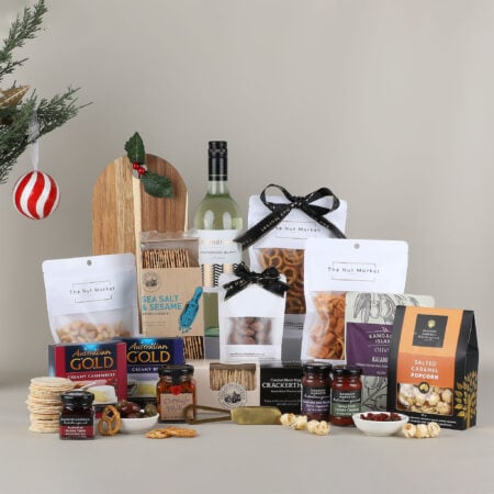 deluxe christmas wine cheese hamper stonegate 1